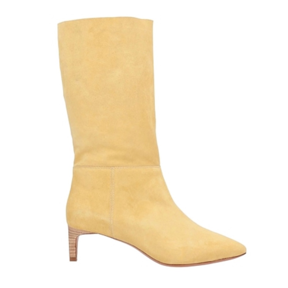 Yellow Suede Booties, BA&SH, Size 39 (US 8)